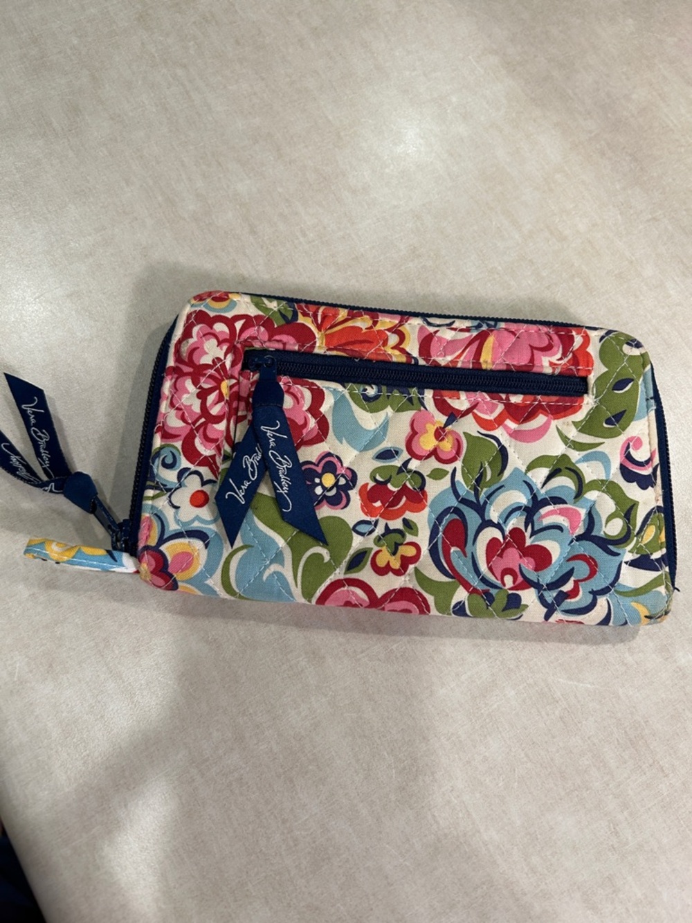 Vera Bradley Floral Zip-Around Wallet wristlet wallet.